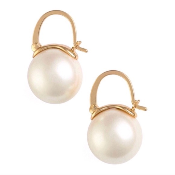 💋 NEW KATE SPADE PEARL DROP EARRINGS - Picture 2 of 5